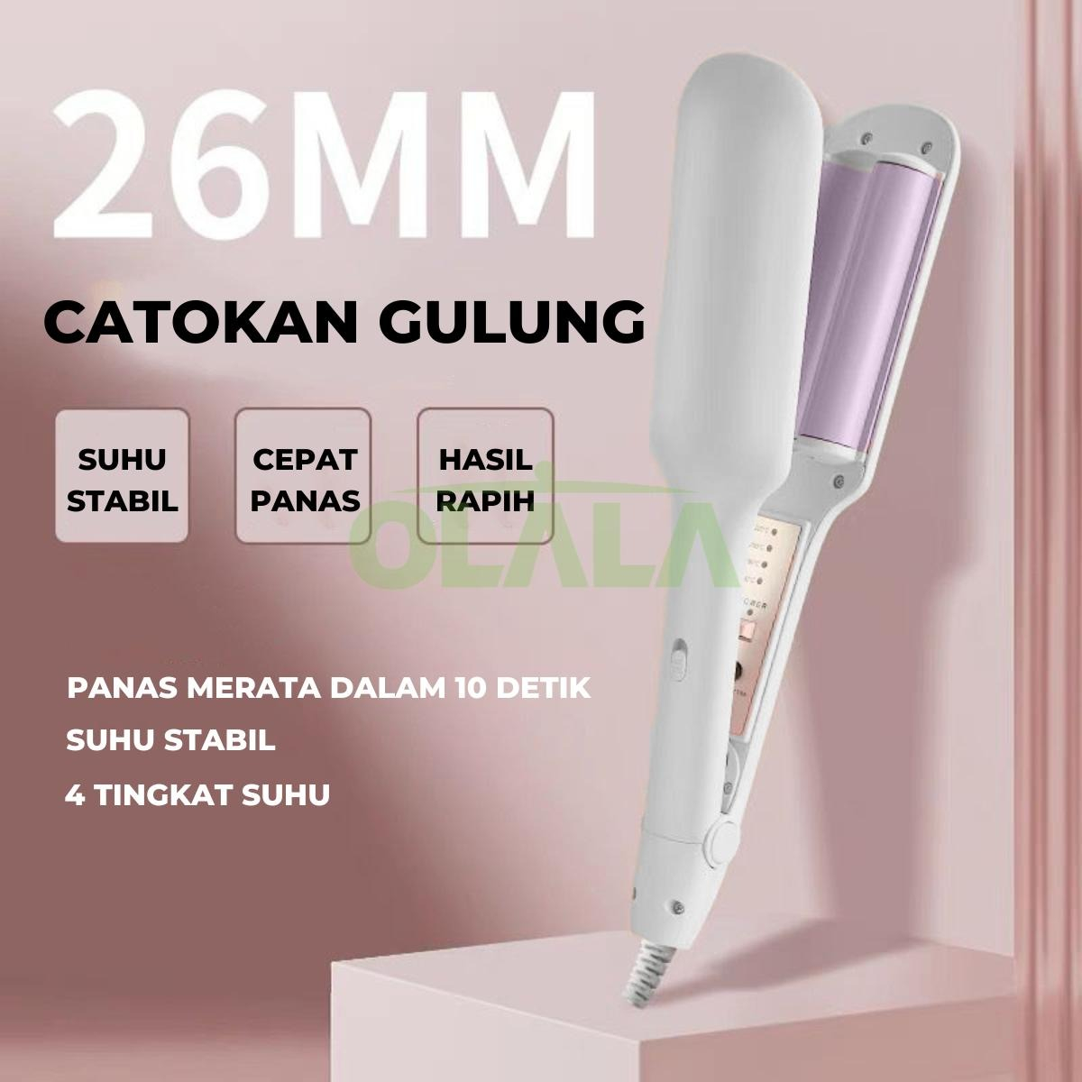 CATOKAN PENGERITING RAMBUT HAIR STYLER PROFESIONAL 26MM OLL-PD824