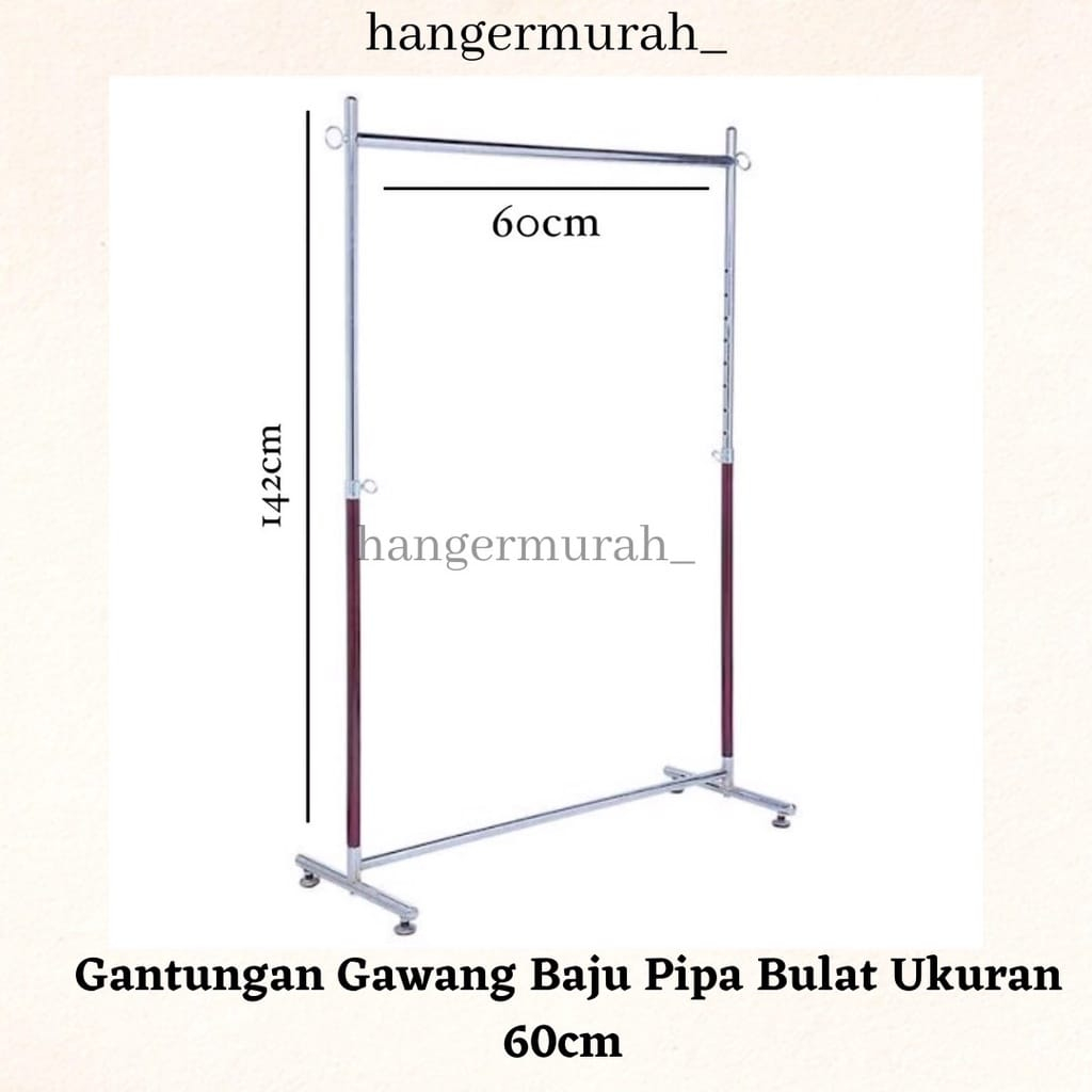 Gawang baju / gantungan baju standar