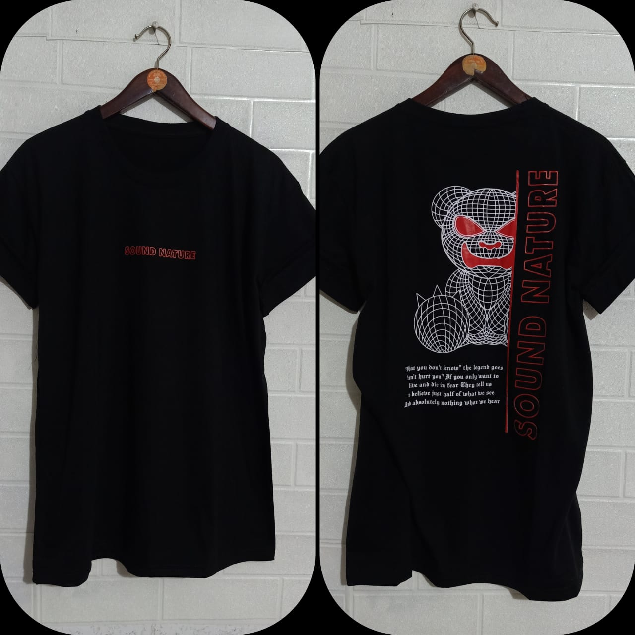 Kaos murah Kaos distro murah baju  distro pria t-shirt murah combed30s ST bear angry