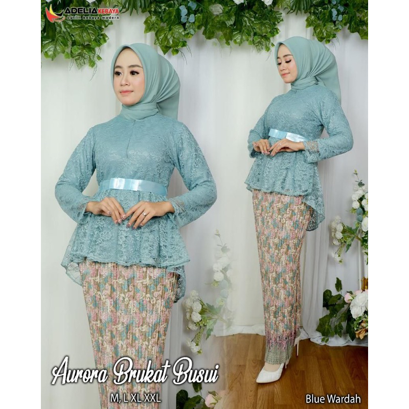 Setelan Kebaya Aurora Brukat Busui / Kebaya Wisuda / Kebaya Brukat / Kebaya Pesta / Kebaya Lamaran / Kebaya Busui