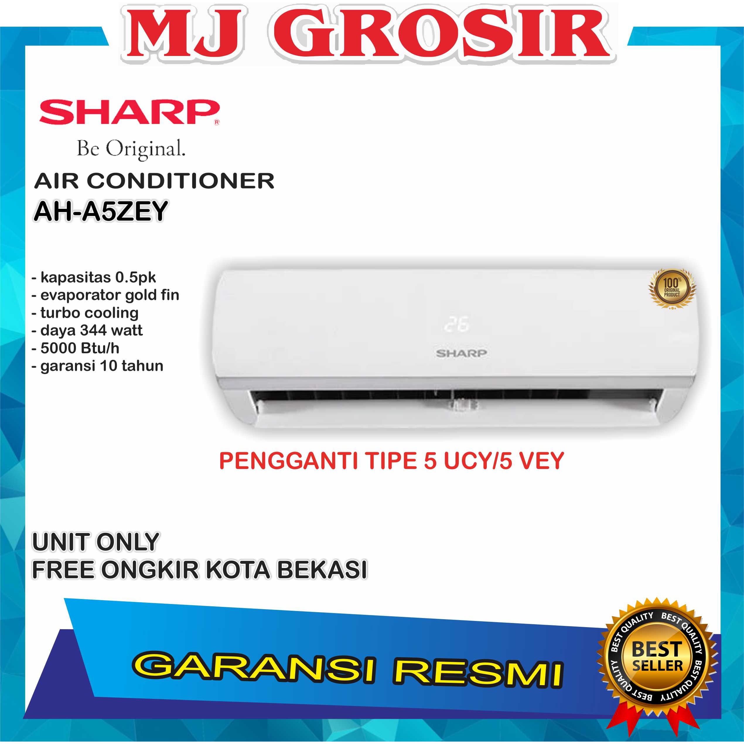 AC SHARP  AH-A 05 UCY 1/2 PK 0.5PK (UNIT ONLY)