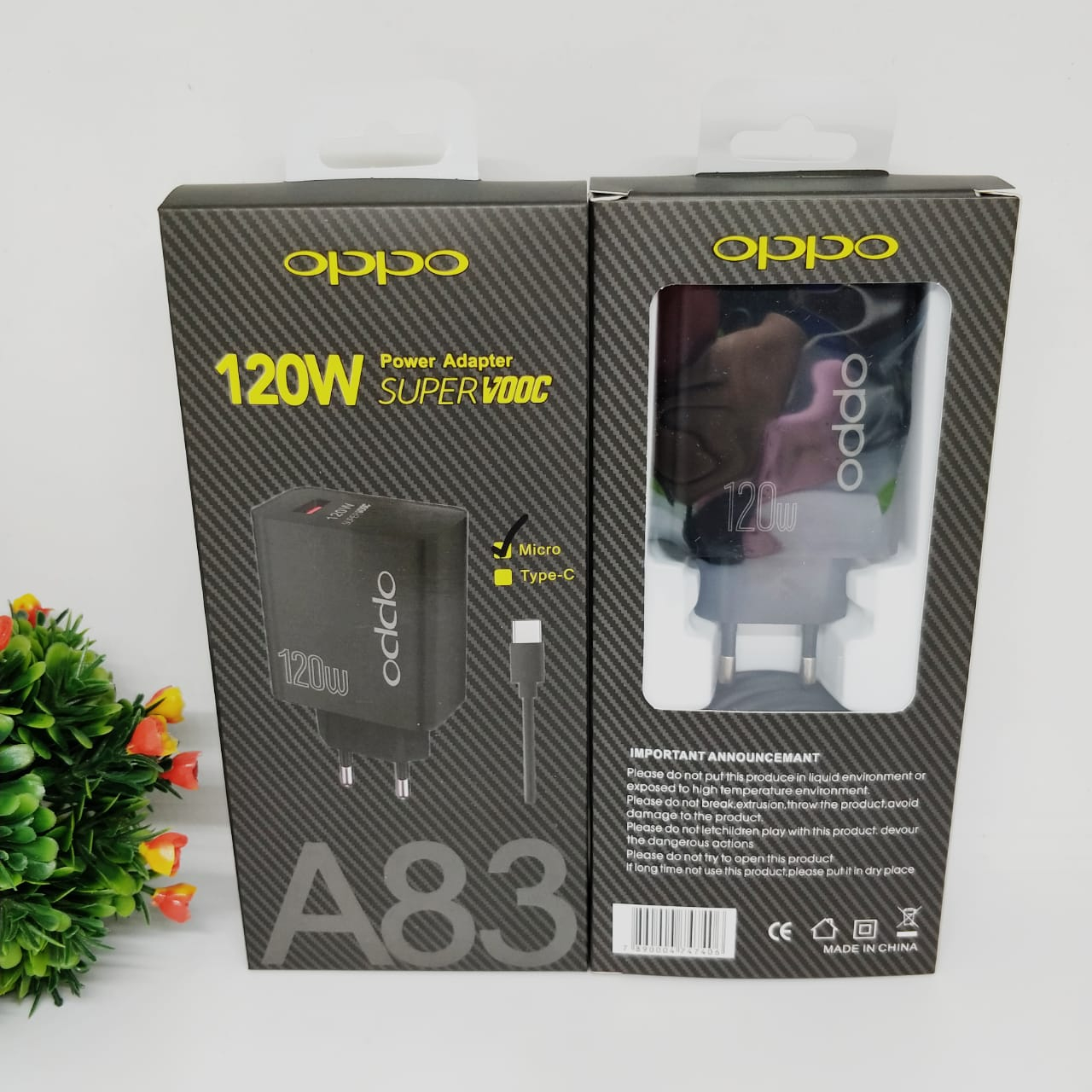 GROSIR CHARGER  Ori 100% Oppo A83 ,*120W Full Black Support supervooc FAST CHARGING BY.SULTAN ROXY