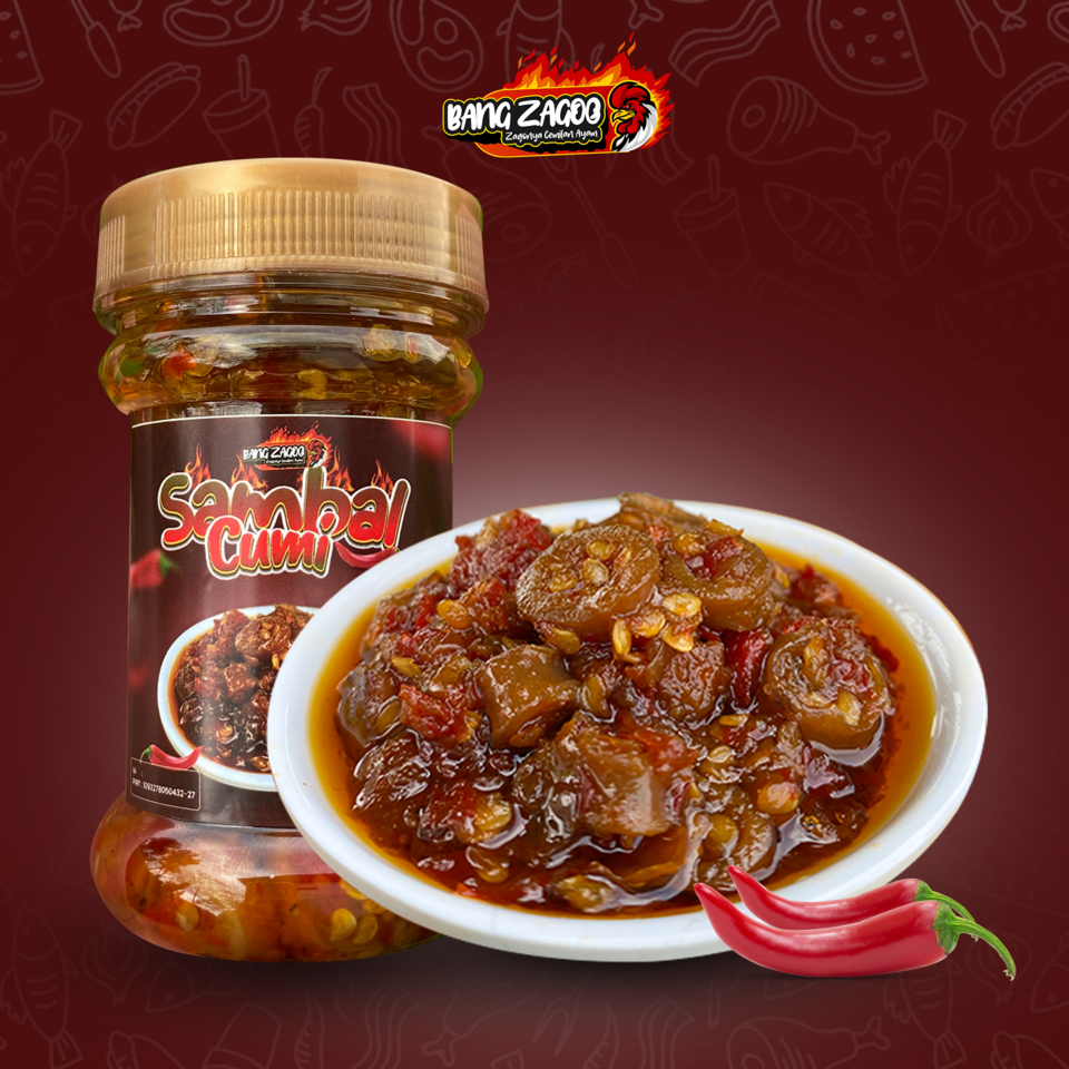 

Sambal Cumi Cabai Merah Bang Zagoo 130gr