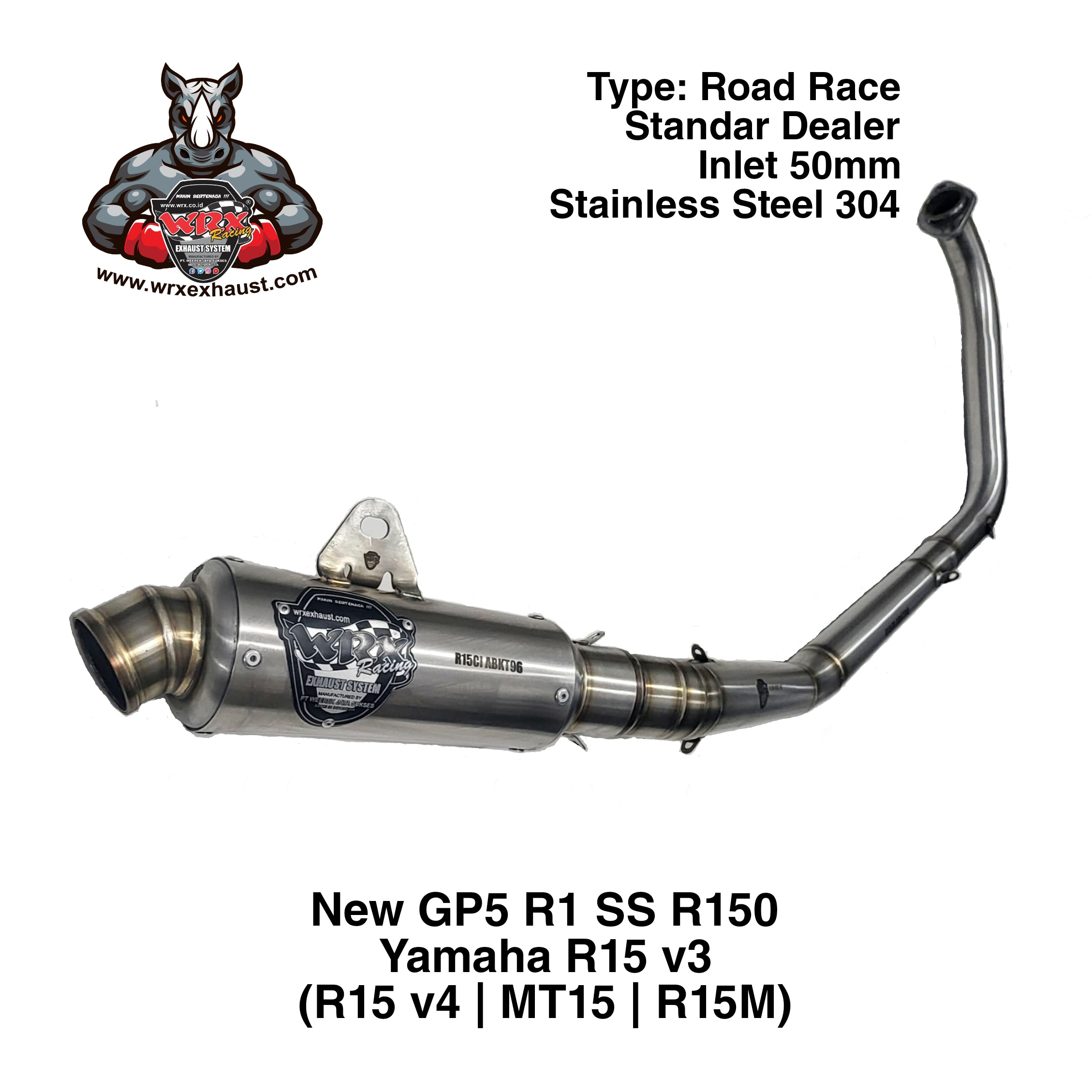 Knalpot WRX New GP5 SS R150 R15 V3