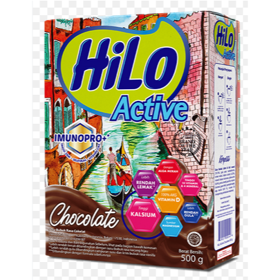 

HILO ACTIVE COKLAT 500 GRAM