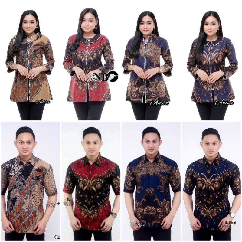 Blouse Batik Wanita Baju Batik Kerja Seragam Wanita Kantor Couple Batik Hem Blus