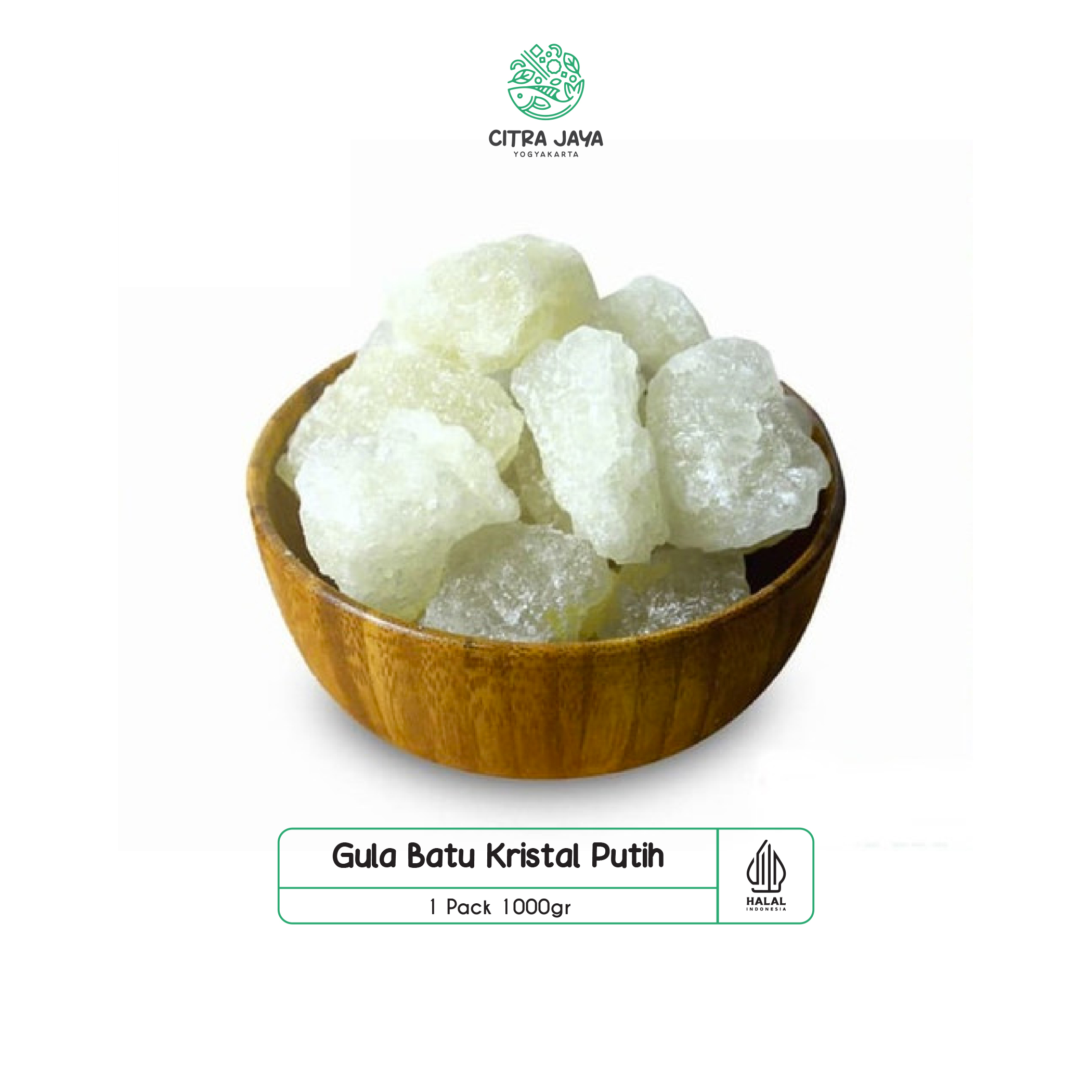 

Gula Batu Kristal Putih 1000g - Citra Jaya Yogyakarta