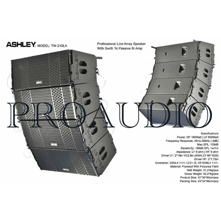 SPEAKER LINE ARRAY ASHLEY TW210LA / TW 210 LA / TW-210LA / TW 210LA