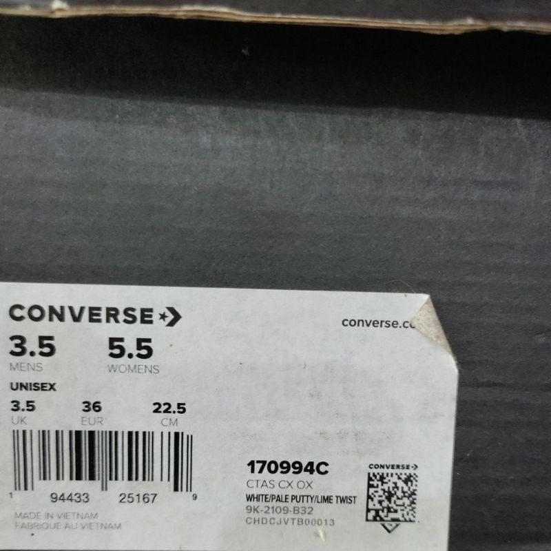 Sepatu Converse Ctas CX OX 170994C