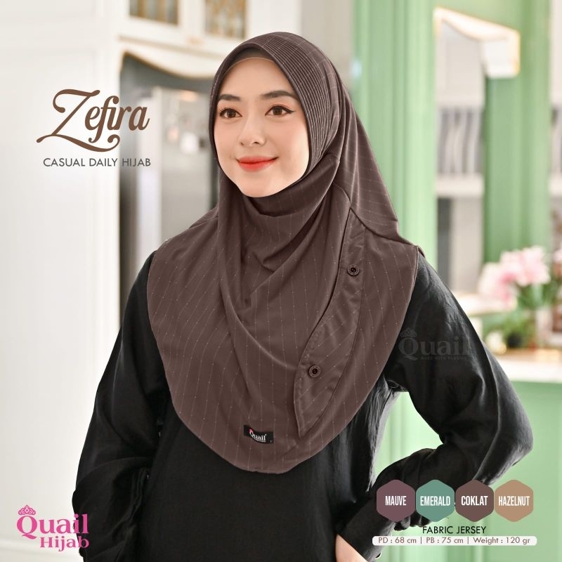 ZEFIRA ORIGINAL BY QUAIL HIJAB DAILY COCOK UNTUK SEHARI HARI MURAH NYAMAN DI PAKAI