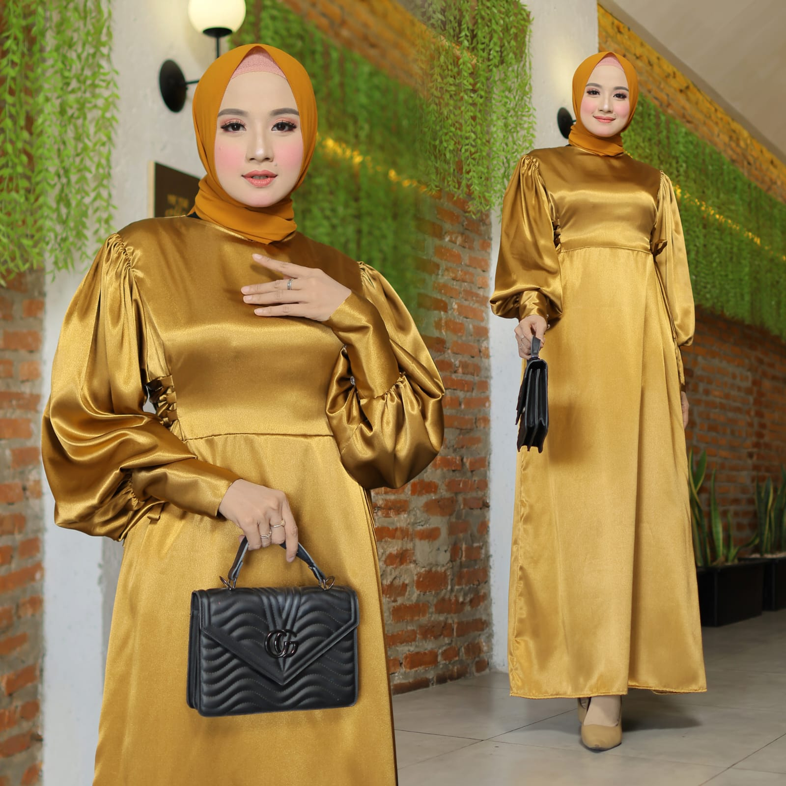 PCS MAXY RENATA YAMAHA GLOSSY FASHION BUSANA MUSLIM WANITA DRESS GAMIS MAXI MS