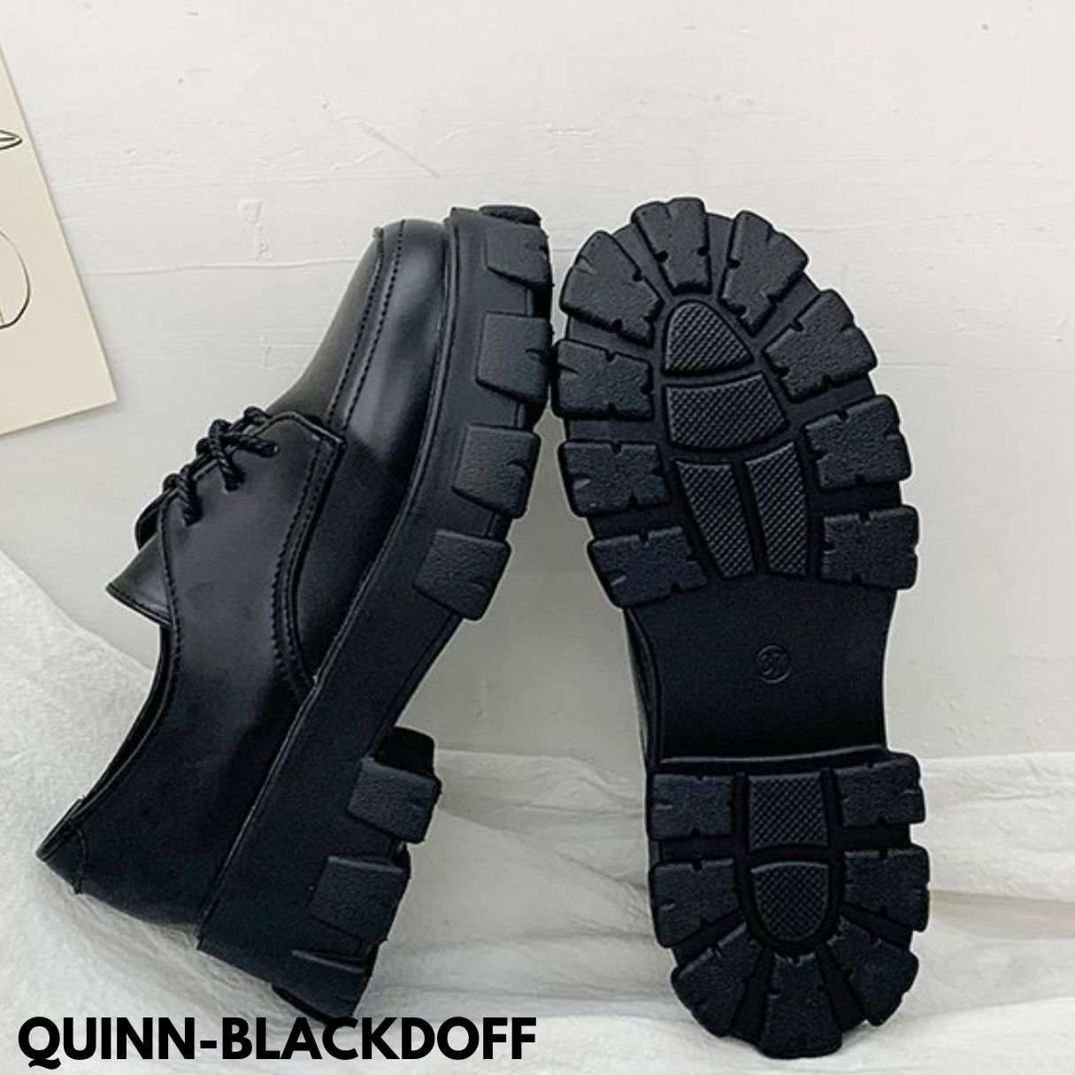 Gypsy - Sepatu Boots Wanita Black Keren Lowcut Kasual Gaul Bahan Pu Import Quinn