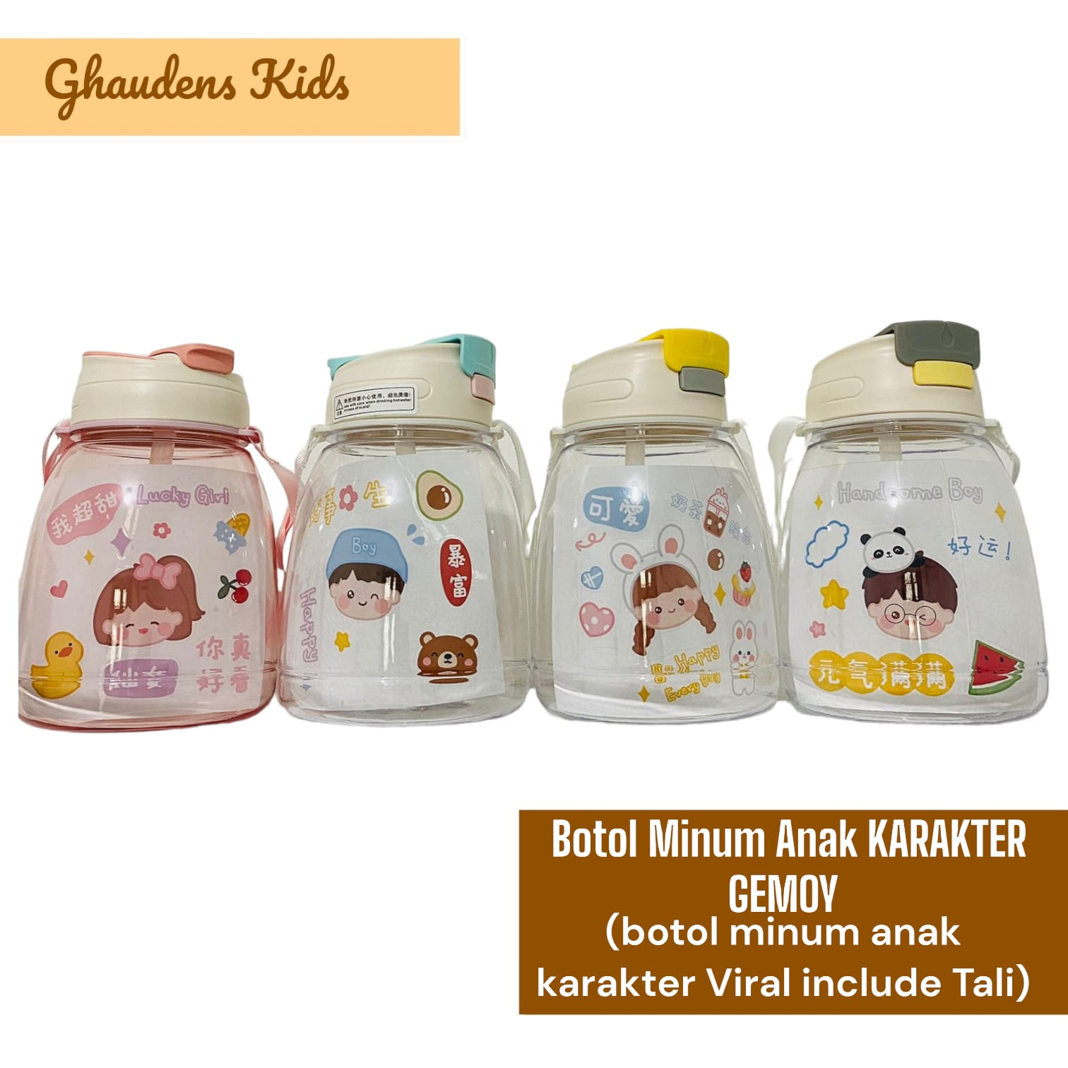 Botol Minum Anak Gemoy Viral 1300ML FREE STIKER