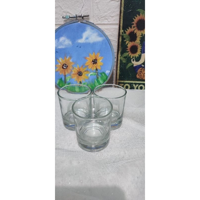 Gelas sloki kaca lilin/ souvenir / espresso tipe 2