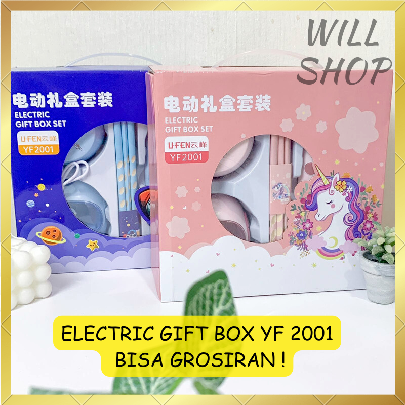 

ELECTRIC GIFT BOX SET 6 IN 1YF2001 / RAUTAN / PENSIL / MESIN PENGHAPUS + REFIL PENGHAPUS / PEMBERSIH DEBU PERLENGKAPAN SEKOLAH TERBARU UNIK BISA COD