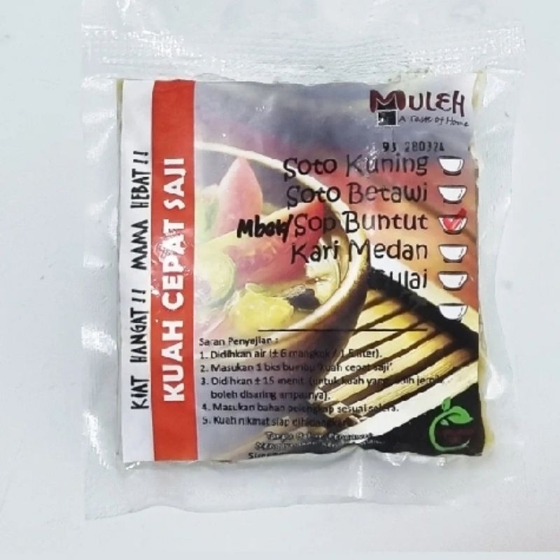 Bumbu Sop Mbek / Bumbu Sop Buntut Vegetarian