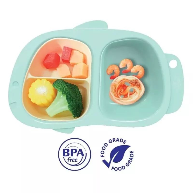 BABY SAFE B357 PIRING MAKAN Dengan Tutup Meal Plate with cover