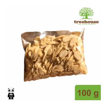 

Natural Roasted Almond Sliced 100g Kacang Almond Iris