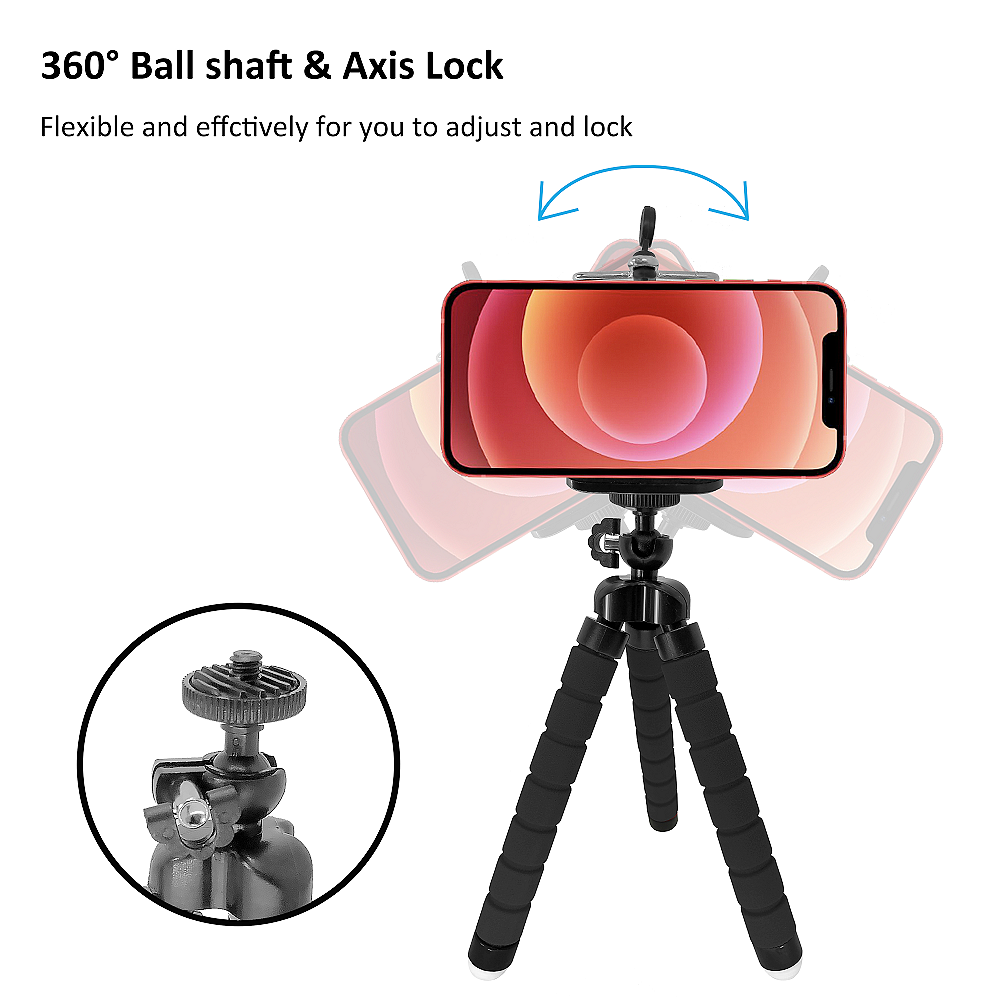 Mini Tripod Octopus for Smartphone Tablet Rotation Axis Lock Tripot Handphone Stabil Tidak Licin Berkualitas