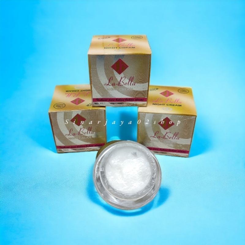 12 Pcs - CREAM LABELLA gold SIANG DAN MALAM WHITENING CREM ORIGINAL