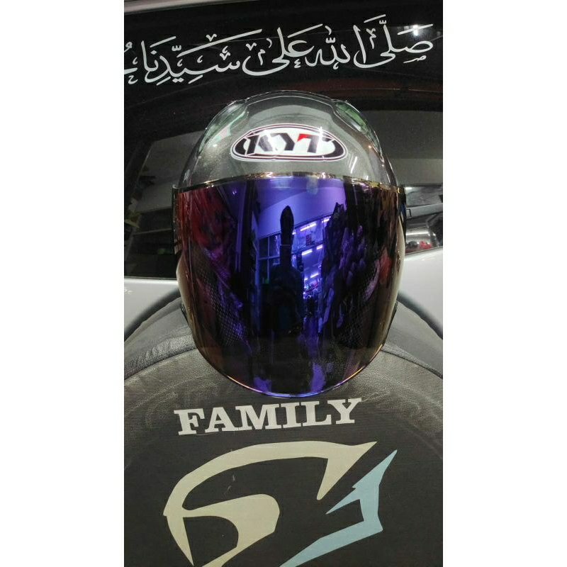 helm DYR subaru solid original paket ganteng stone grey