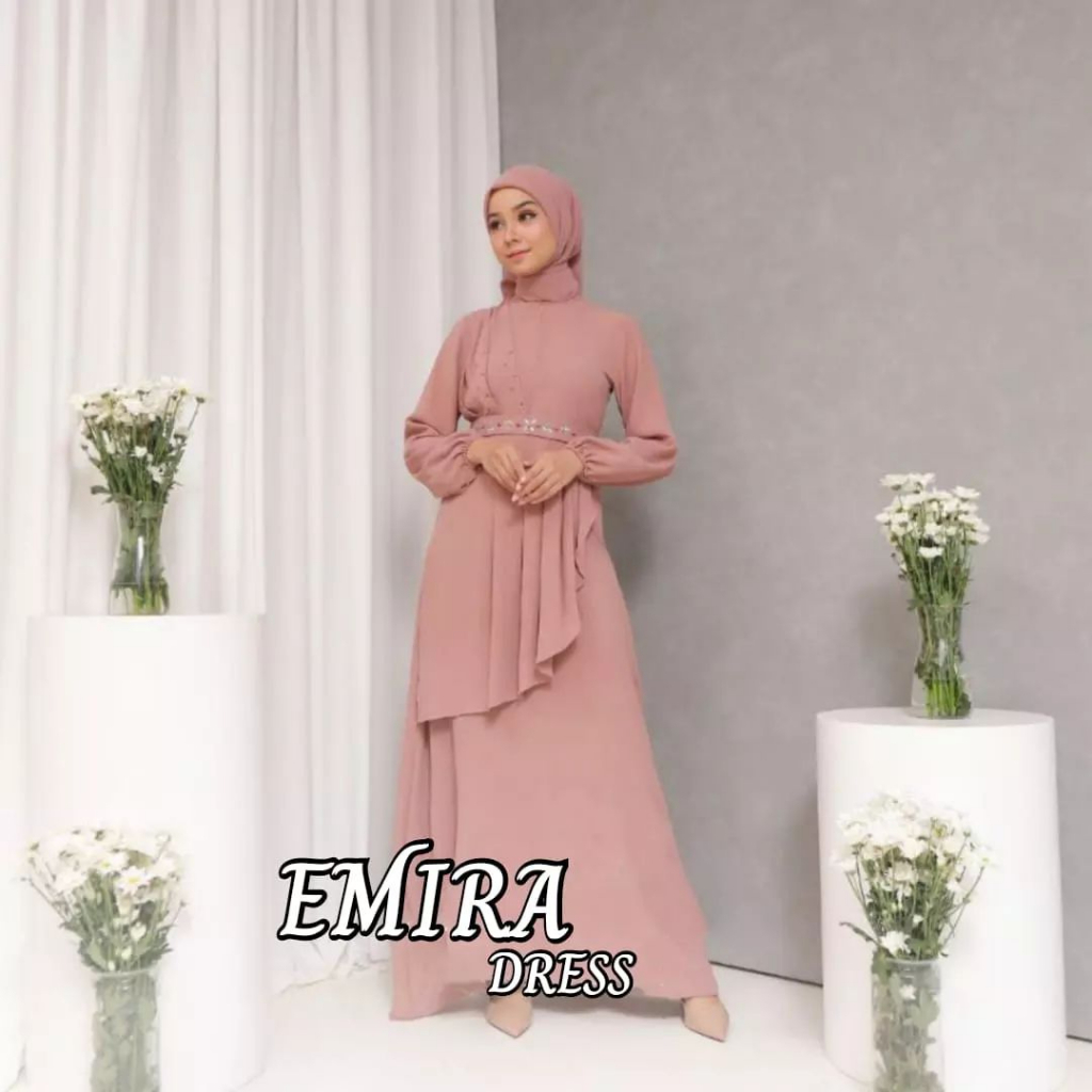 Baju Gamis Muslimah Aksen Payet Mutiara Kekinian Viral Dress Crinkle Ld 110 Cm Pj 137 Cm Gamis Wanita Dewasa Mewah Elegant Baju Pesta Perempuan