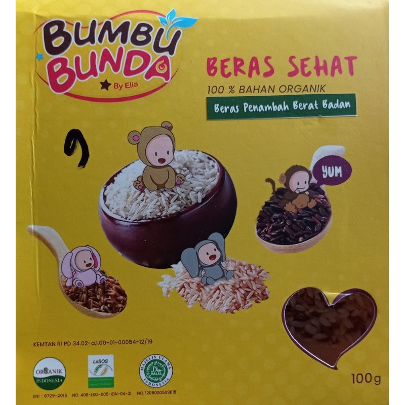 

bumbu bunda by ella beras sehat 100% bahan organik