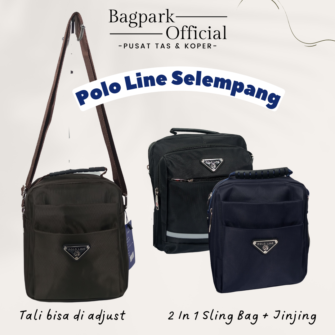 Tas Selempang Pria Polo Line Tas Sling Bag Pria Polo Line Tas Selempang Pria Import Trendy Motif Simple Ada Usb Sport