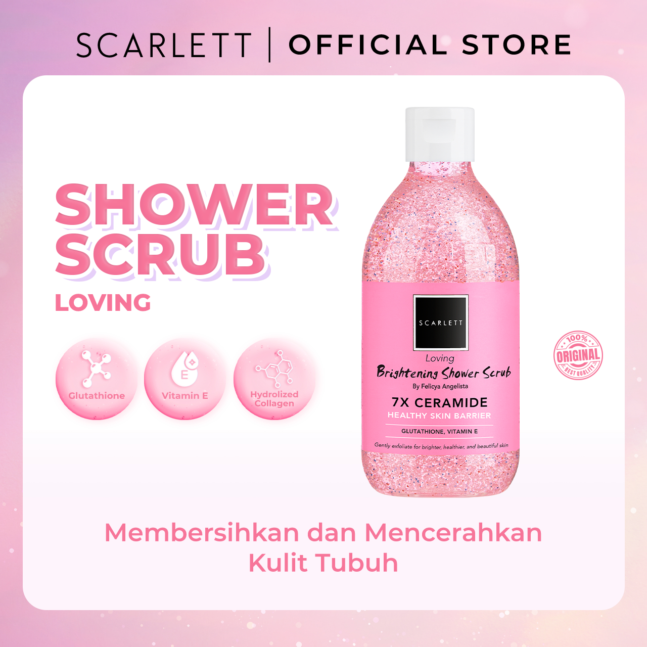 Scarlett Whitening Shower Scrub / Sabun Badan