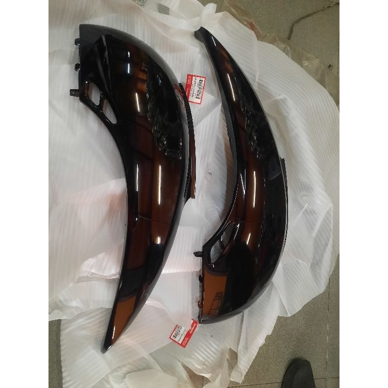 83600 KYT 900FMB COVER BODY SAMPING SCOOPY KARBU LAMA HITAM KIRI ORIGINAL AHM