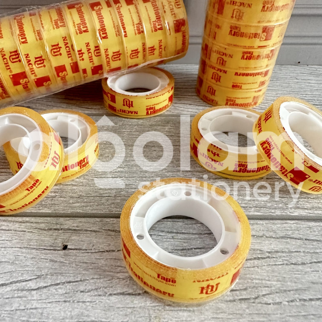

SATU SLOP ( 12 PCS ) Selotip Isolasi Bening Kecil Tipis Nachi 12mm x 10m