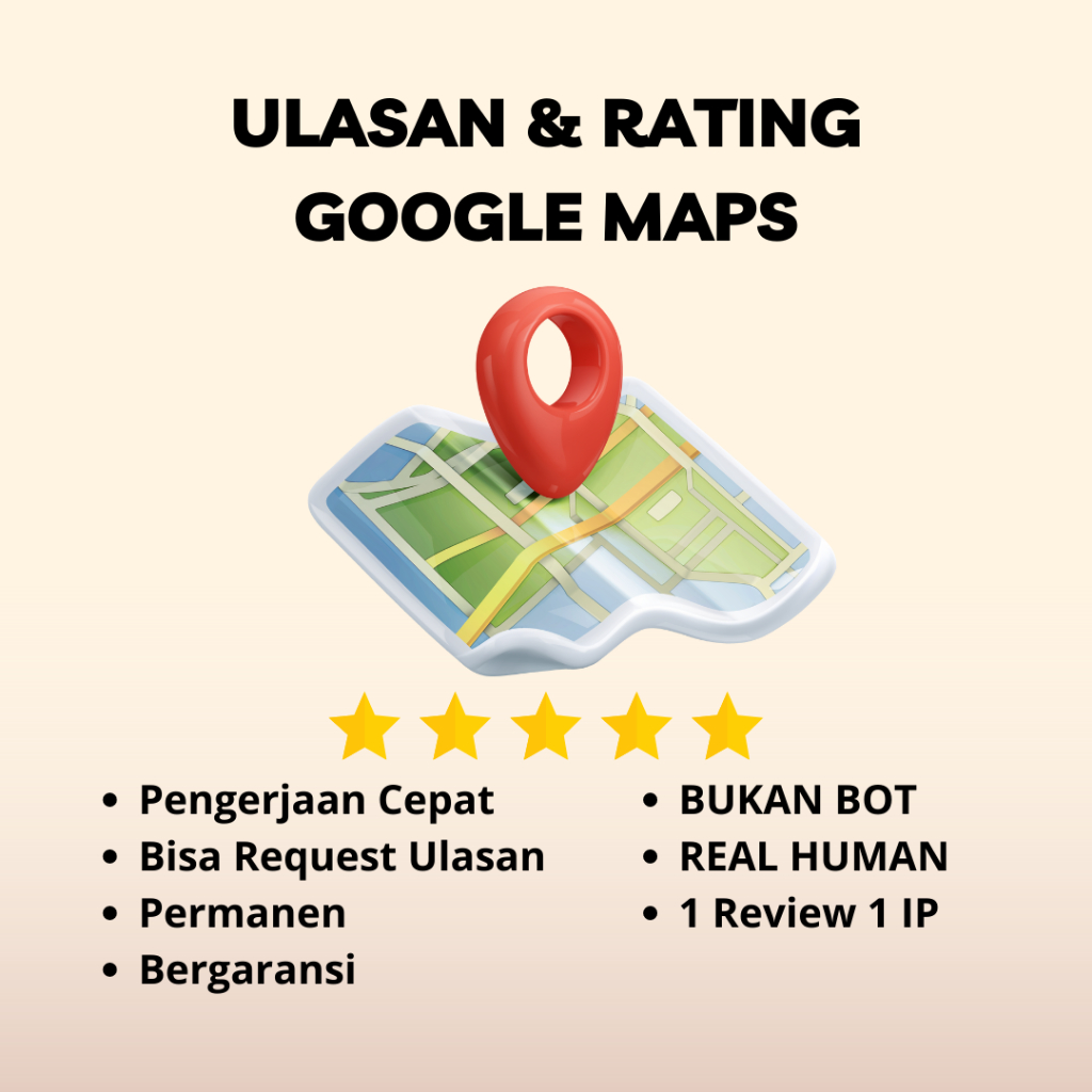 Ulasan / Review / Rating Googlle Maps / GMaps Permanen