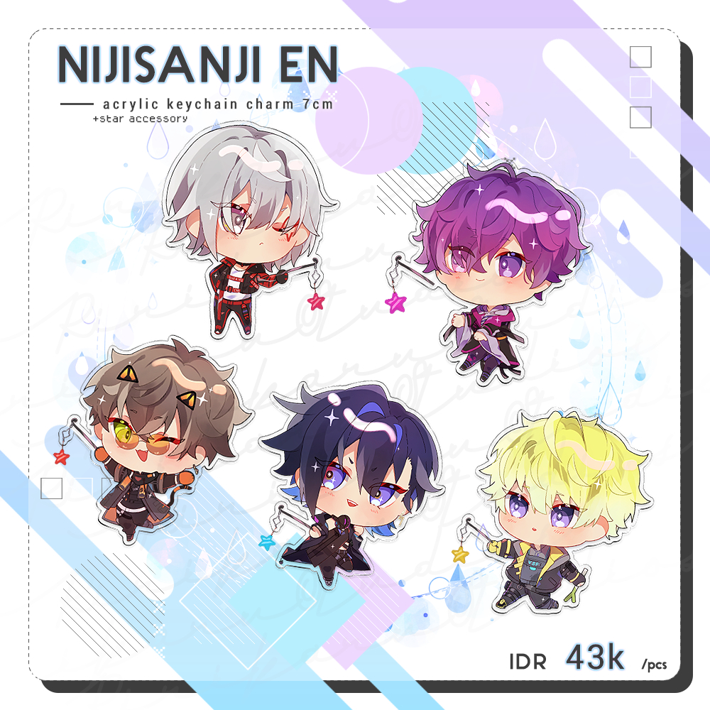 Nijisanji EN Noctyx Acrylic Keychain Charm