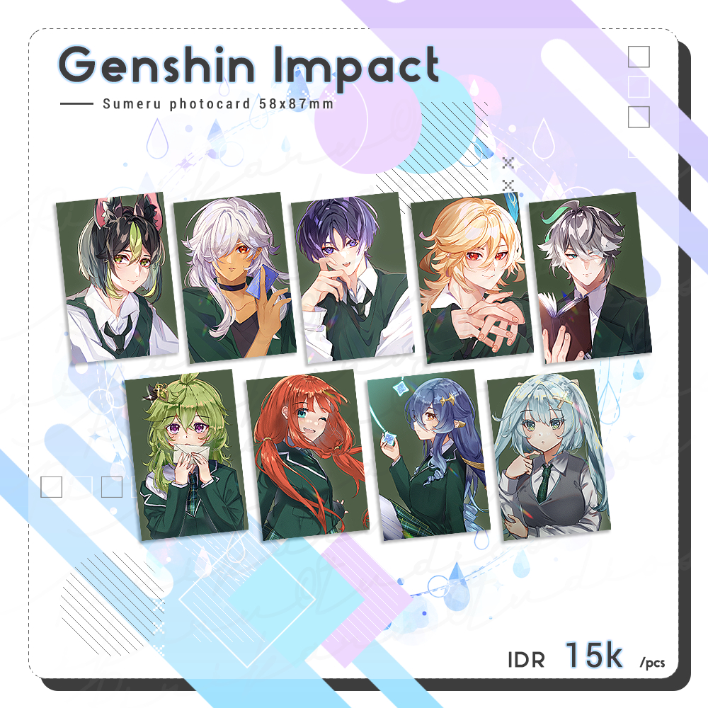Genshin Impact Sumeru Photocard