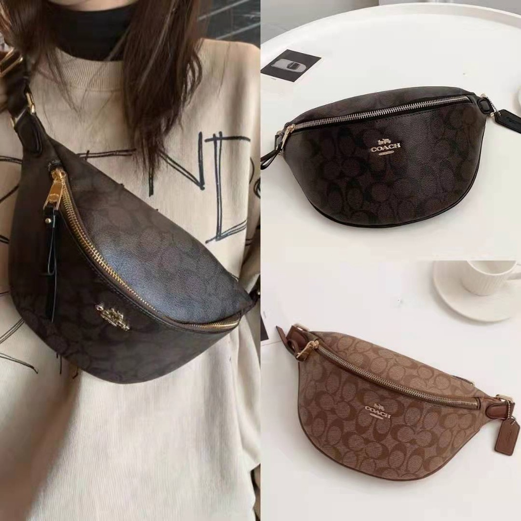 [Instant/Same Day] coach 48740 womens new waist bag chest bag  yaobao