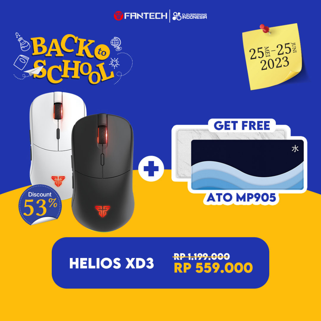 Fantech Helios XD3 RGB Wireless Gaming Mouse - Ultra lightweight XD 3 XD-3 Zowie S2 Shape