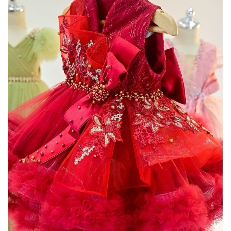 Baju Ultah Anak Super Mewah/Gaun Ultah Anak/Baju Ultah Anak/Dres Anak/Gaun Anak Perempuan/Baju Anak 