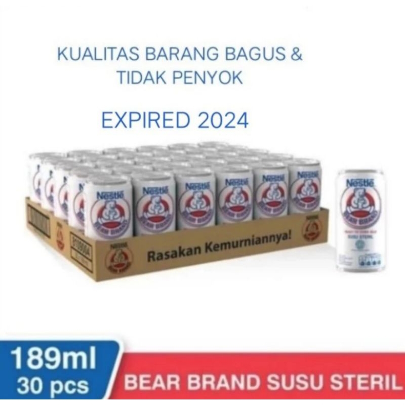 Susu Beruang Bear Brand 189 ml 1 Karton / 1 Dus