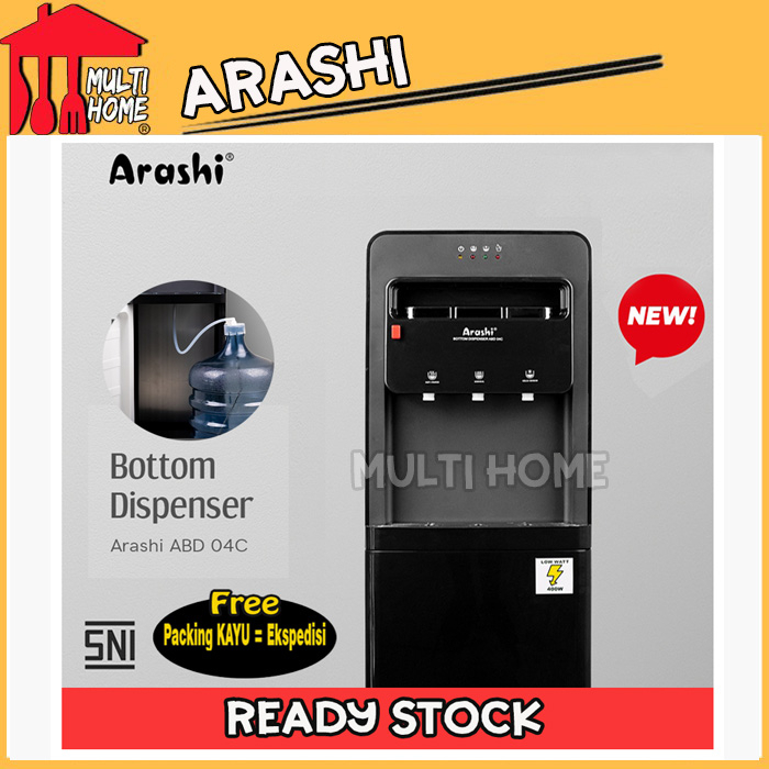 Arashi Dispenser Air Minum Galon Bawah ABD-04C Free Packing Kayu