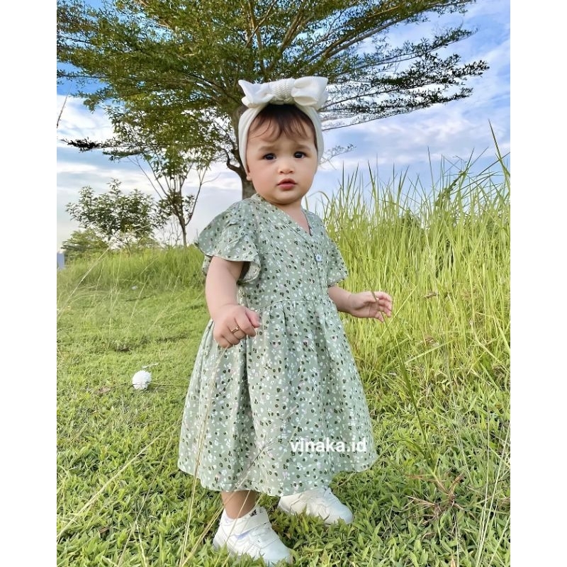 Baju Bayi Perempuan &quot;Callia Dress&quot; usia 0-22 bulan