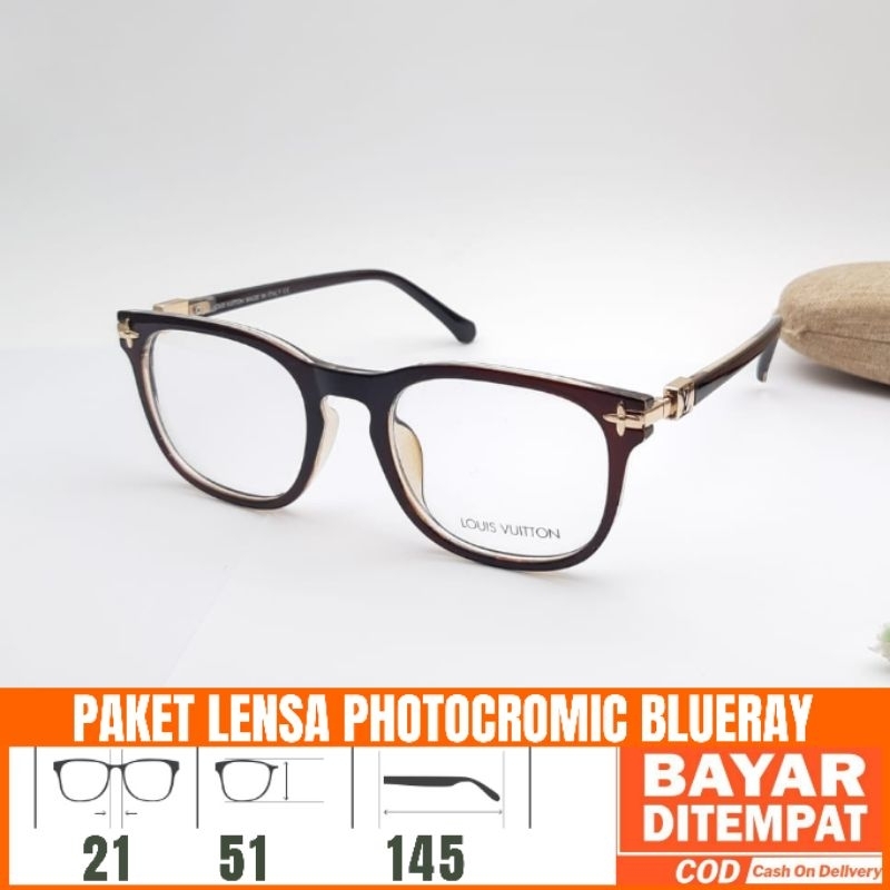 Paket Kacanata 5505 Lensa Antiradiasi Photocromic Blueray