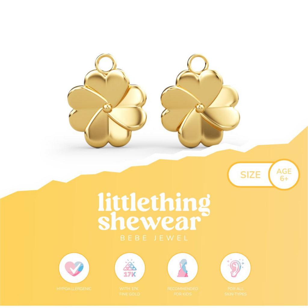 Littlethingshewear Liontin Loop Hoop Alora – 17k Anti Karat Anti Alergi Aman dan Nyaman Emas Asli