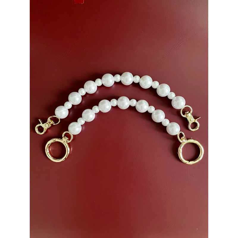 Evergreeeen Chain Pearl Sling Strap Bag Phone Case Strap Sling Mutiara Tas Case Hp Panjang Pendek