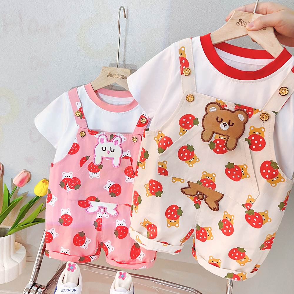 Overall Anak Perempuan Jumpsuit Anak Perempuan Set GEN1E Baju Anak Import