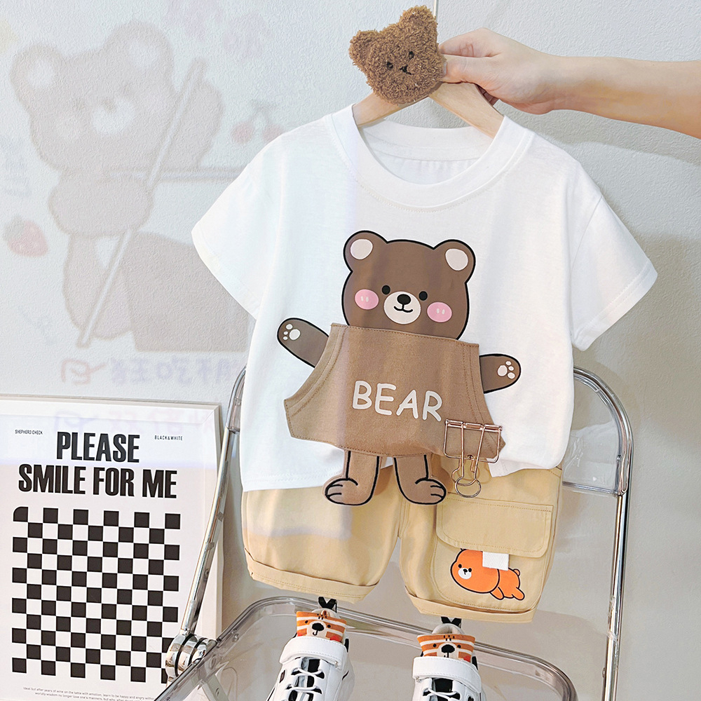 Setelan Kaos Anak Baju Anak Import Summer Set DUCKIE