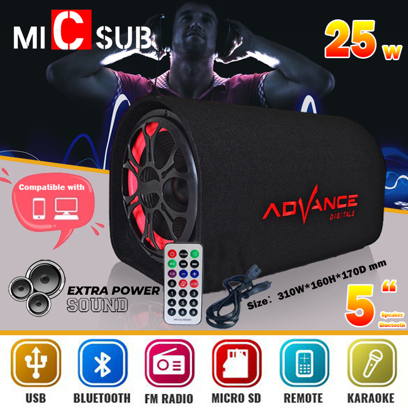 speaker bluetooth karaoke besar super bass mic bluetooth  | 25 watt Kompatibel dengan semua perangka