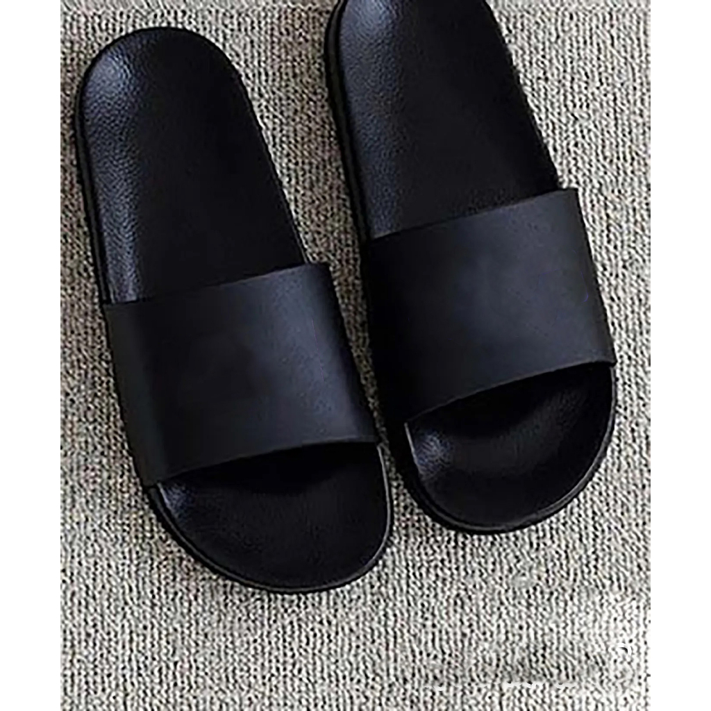 Sandal Selop Pria Hitam Polos