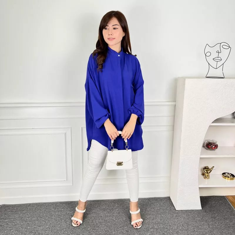 Camelia Crincle Blouse Crincle | Atasan Wanita Terbaru