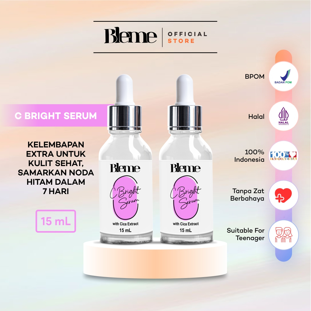 Bleme C Bright Glowing Whitening Serum 15 ml Promo Buy 1 Get 1