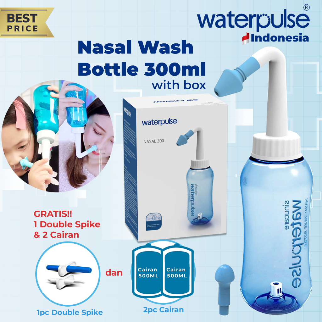 Paket Botol Cuci Hidung/ Nasal Wash Botle !!PROMO TERMURAH !! FREE 2CAIRAN